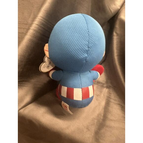 Ty Beanie Baby - CAPTAIN AMERICA (Marvel) 6" NEW MWMTs Plush Stuffed Animal Toy - Picture 5 of 6